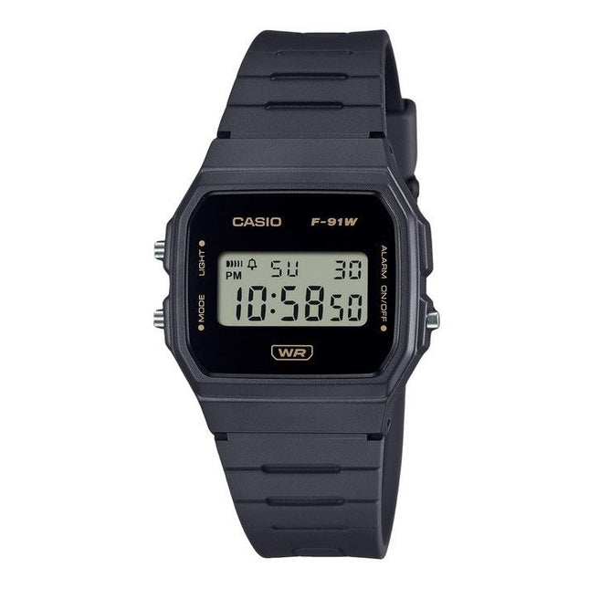 Casio POP Digital Gray Bio Based Resin Strap Quartz F-91WB-8A Unisex Watch