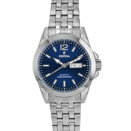 Festina Classic Stainless Steel Blue Dial Quartz F20455-3 100M Women's Watch
