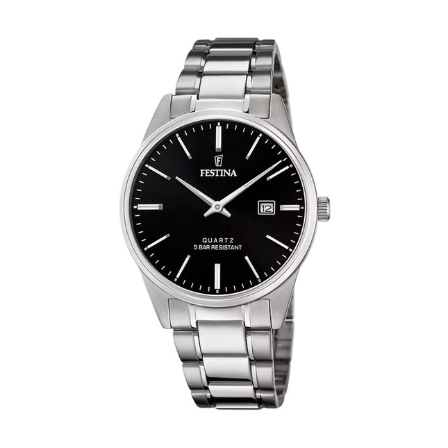 Festina Classics Stainless Steel Black Dial Quartz F20511-4 Men's Watch