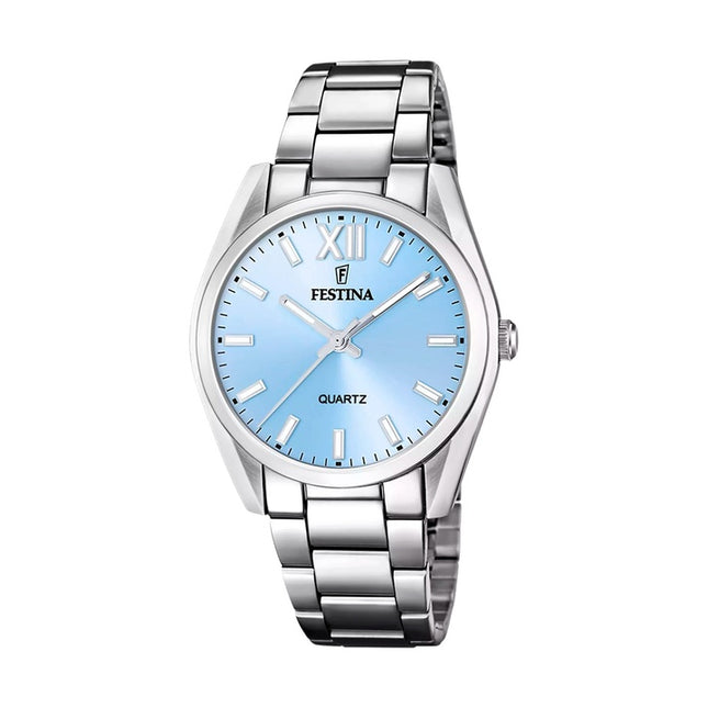 Festina Boyfriend Stainless Steel Blue Dial Quartz F20622-3 Women's Watch