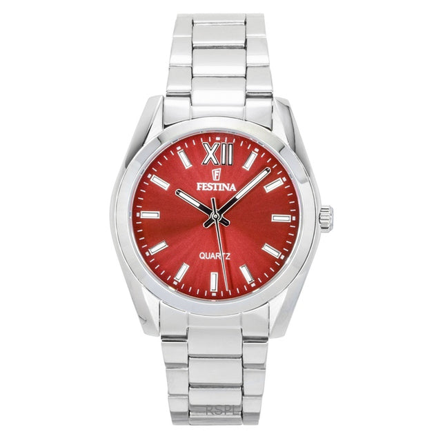 Festina Alegria Stainless Steel Red Dial Quartz F20622-B Women's Watch