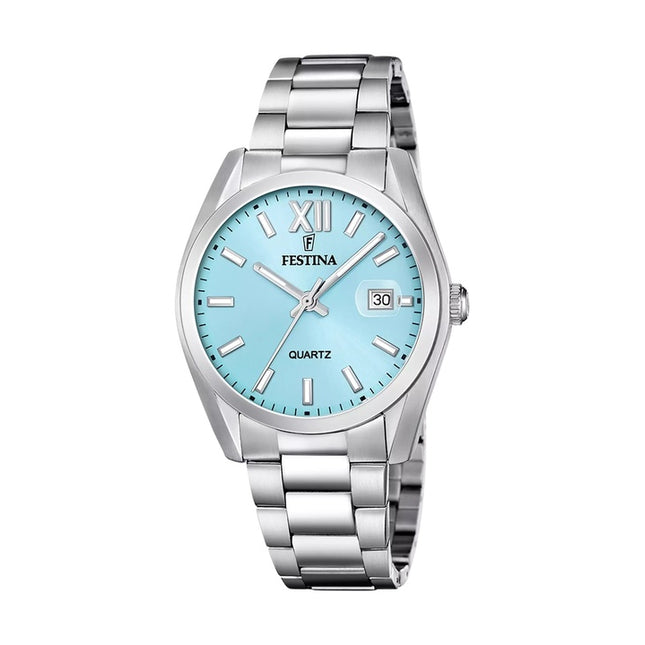 Festina Acero Clasico Stainless Steel Blue Dial Quartz F20707-2 Men's Watch