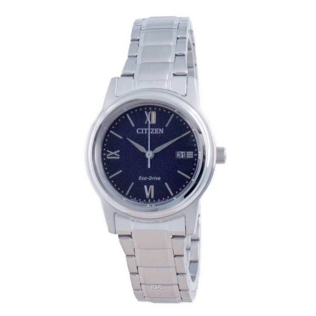 Citizen Classic Blue Dial Stainless Steel Eco-Drive FE1220-89L 100M Womens Watch