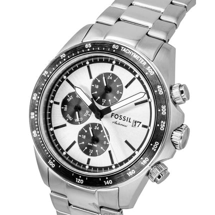 Fossil Autocross Multifunction Stainless Steel Silver Dial Quartz FS6124 Men's Watch