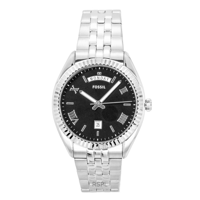 Fossil Campbell Stainless Steel Black Dial Quartz FS6139 Men's Watch