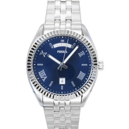 Fossil Campbell Stainless Steel Blue Dial Quartz FS6140 Men's Watch