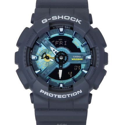 Casio G-Shock Analog Digital Bio-Based Resin Blue Dial Quartz GA-110AS-2A 200M Men's Watch