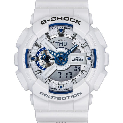 Casio G-Shock Analog Digital Resin Strap White Dial Quartz GA-110HDS-7A 200M Men's Watch