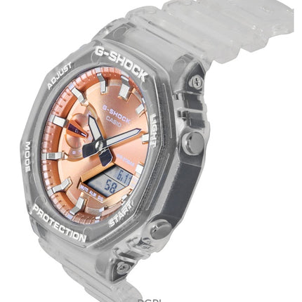 Casio G-Shock Analog Digital Resin Strap Bronze Dial Quartz GA-2100BM-7A5 200M Unisex Watch