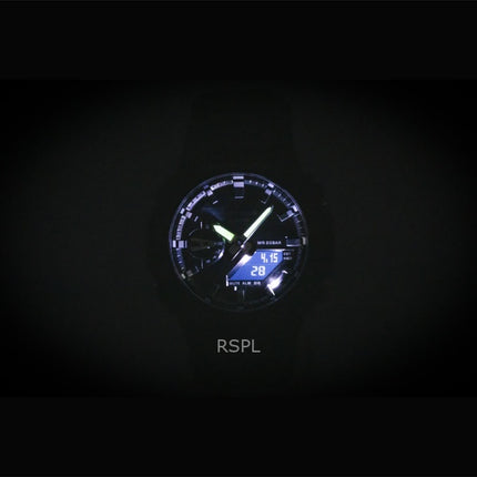 Casio G-Shock Analog Digital Camouflage Bio-based Resin Strap Black Dial Quartz GA-2100CMD-8A 200M Men's Watch
