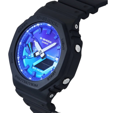Casio G-Shock Analog Digital Bio-Based Resin Strap Blue Dial Quartz GA-2100FL-1A 200M Men's Watch