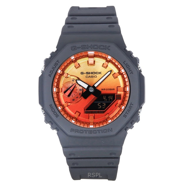 Casio G-Shock Analog Digital Bio-Based Resin Strap Multicolor Dial Quartz GA-2100FL-8A 200M Men's Watch