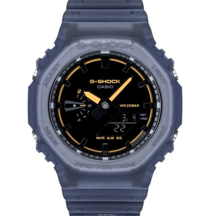 Casio G-Shock Analog Digital Resin Strap Black Dial Quartz GA-2100K-2A 200M Men's Watch