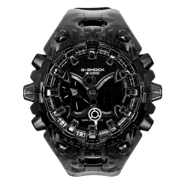 Casio G-Shock Resin Strap Analog Digital Black Dial Quartz GA-V01SKE-8A 200M Men's Watch