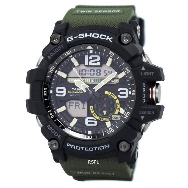 Casio G-Shock Mudmaster Analog Digital Twin Sensor GG-1000-1A3 Mens Watch
