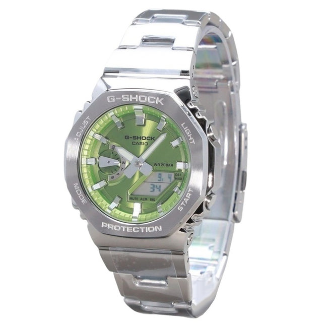 Casio G-Shock G-Steel Analog Digital Green Dial Quartz GM-2110D-3A 200M Men's Watch