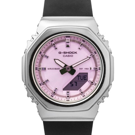 Casio G-Shock Analog Digital Pink Dial Resin Strap Quartz GM-S2110SR-1A 200M Women's Watch