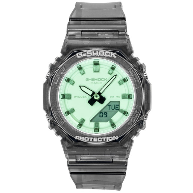 Casio G-Shock Analog Digital Green Dial Resin Strap Quartz GMA-P2100SR-1A 200M Women's Watch