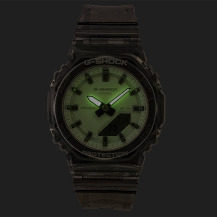 Casio G-Shock Analog Digital Green Dial Resin Strap Quartz GMA-P2100SR-1A 200M Women's Watch