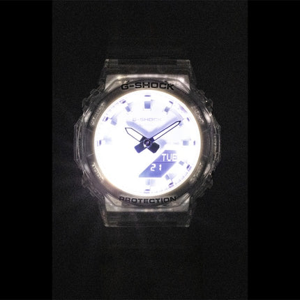 Casio G-Shock Analog Digital Transparent Resin Strap Pink Dial Quartz GMA-P2100SR-7A 200M Women's Watch