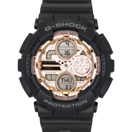 Casio G-Shock Analog Digital Bio-Based Resin Rose Gold Dial Quartz GMA-S140PG-1A 200M Women's Watch