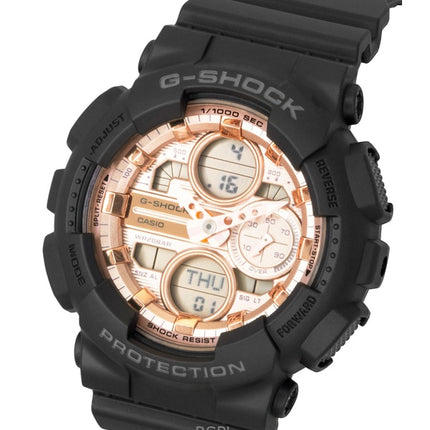 Casio G-Shock Analog Digital Bio-Based Resin Rose Gold Dial Quartz GMA-S140PG-1A 200M Women's Watch