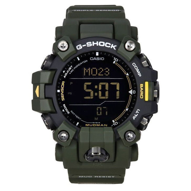 Casio G-Shock Mudman Master Of G-Land Digital Green Resin Strap Solar GW-9500-3 200M Mens Watch