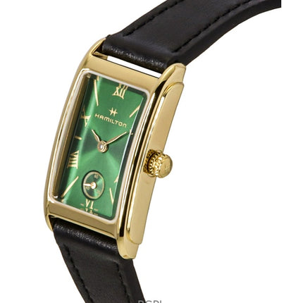 Hamilton American Classic Ardmore Leather Strap Green Dial Quartz H11261760 Unisex Watch