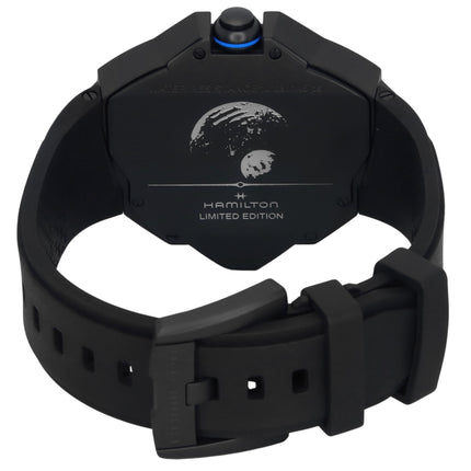 Hamilton Ventura Edge Dune Limited Edition Rubber Strap Black Dial Quartz H24624330 100M Men's Watch