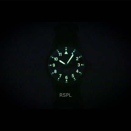 Hamilton Khaki Field Textile Strap Green Dial Quartz H69401960 Men's Watch