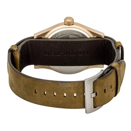Hamilton Khaki Field Bronze White Dial Automatic H69459510 Men's Watch