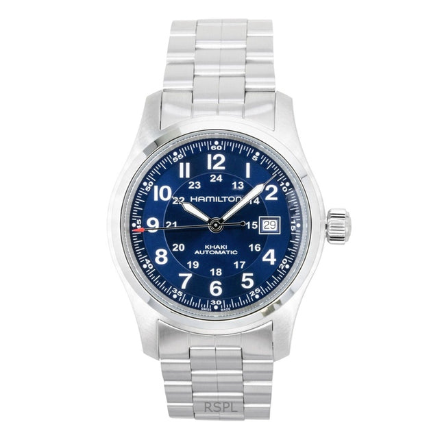 Hamilton Khaki Stainless Steel Blue Dial Automatic H70605140 100M Men's Watch
