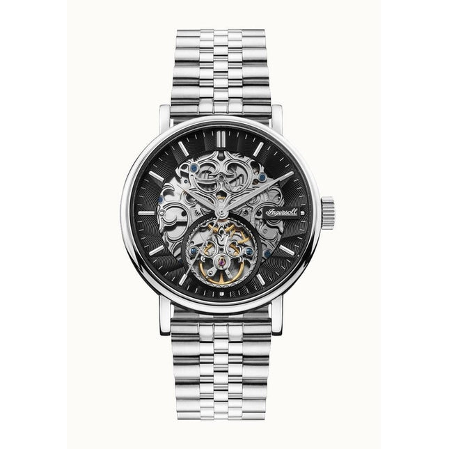 Ingersoll The Charles Stainless Steel Black Skeleton Dial Automatic I05804B Men's Watch