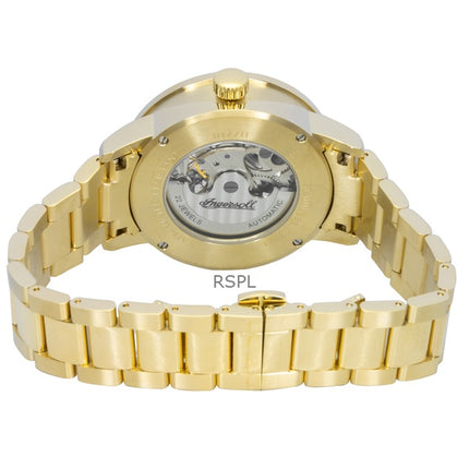 Ingersoll The Jazz Stainless Steel Gold Skeleton Dial Automatic I07711 Men's Watch