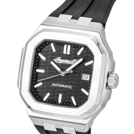 Ingersoll The Yield Polyurethane Strap Black Dial Automatic I17803 Men's Watch