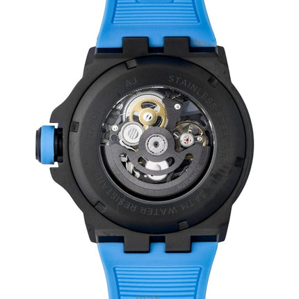 Ingersoll The Rigger Polyurethane Strap Black Skeleton Dial Automatic I17901 Men's Watch