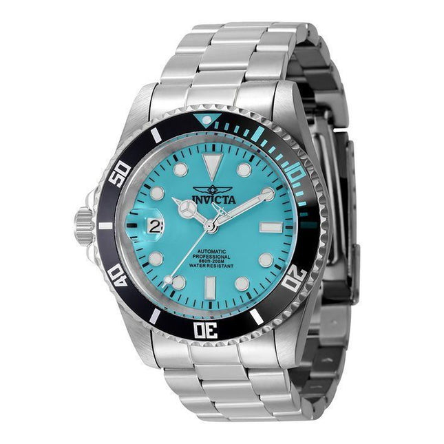 Invicta Pro Diver Lefty Stainless Steel Turquoise Dial Automatic Diver's 44045 200M Men's Watch