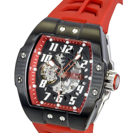 Invicta S1 Rally Silicone Strap Black Skeleton Dial Automatic 44891 Men's Watch
