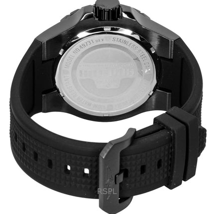 Invicta Aviator Black Silicone Strap Black Dial Quartz 49731 100M Men's Watch