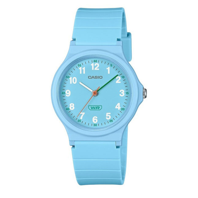 Casio Pop Analog Blue Bio Based Resin Strap Blue Dial Quartz LQ-24B-2B Women's Watch