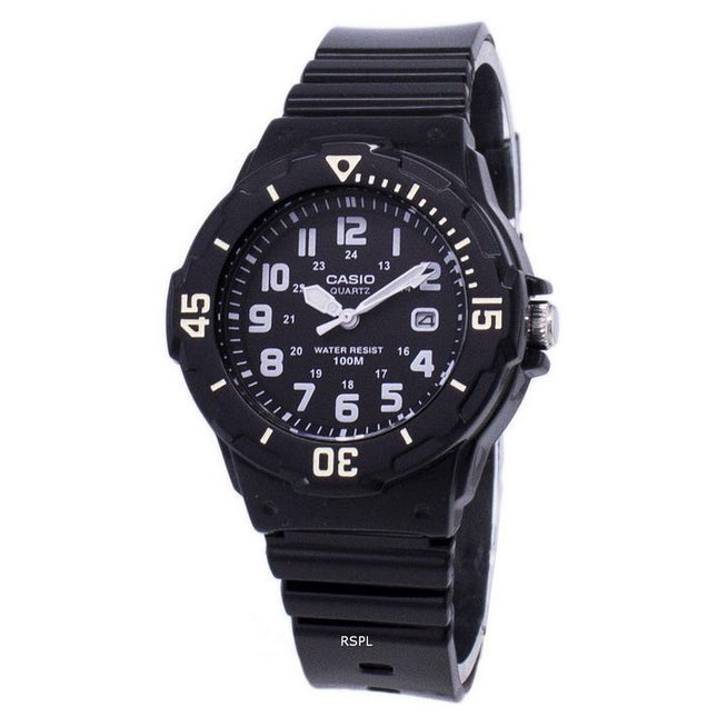 Casio Enticer Analog Black Dial LRW-200H-1BVDF LRW-200H-1BV Womens Watch