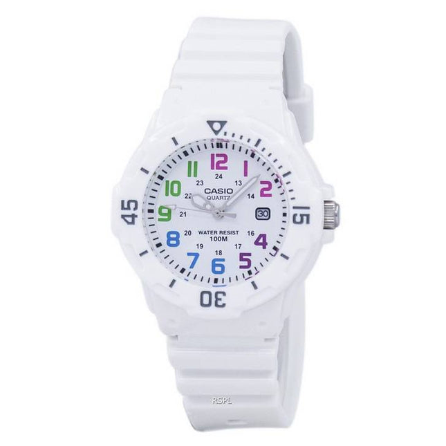 Casio Enticer Analog White Dial LRW-200H-7BVDF LRW-200H-7BV Womens Watch