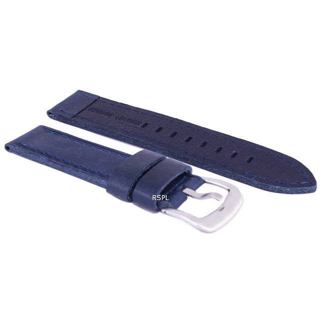 Blue Ratio Brand Leather Watch Strap 22mm