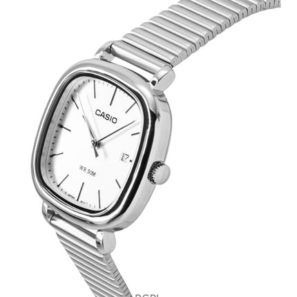 Casio Standard Analog Stainless Steel Silver Dial Quartz LTP-B166D-7AV Women's Watch