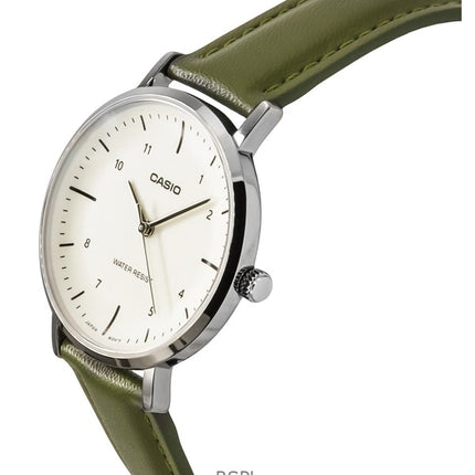 Casio Standard Analog Leather Strap Beige Dial Quartz LTP-VT03L-3B Women's Watch