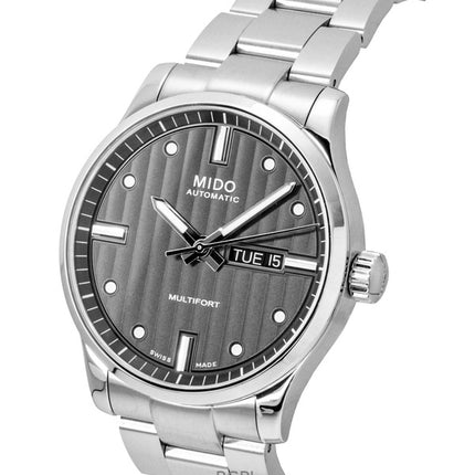 Mido Multifort Stainless Steel Anthracite Dial Automatic M005.430.11.061.80 100M Men's Watch