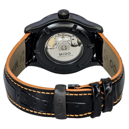 Mido Multifort Special Edition Leather Strap Black Dial Automatic M005.430.36.051.80 100M Men's Watch With Extra Strap