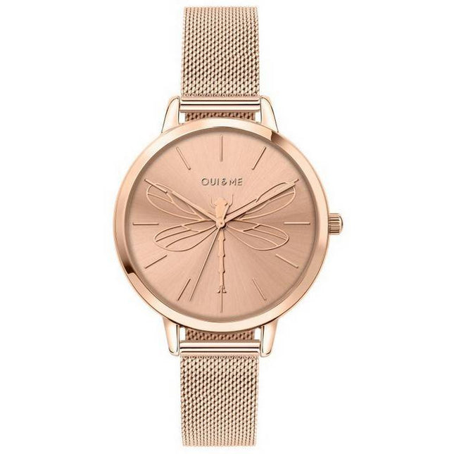 Oui & Me Grande Amourette Rose Gold Tone Stainless Steel Quartz ME010035 Women's Watch