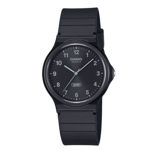 Casio POP Analog Bio Based Resin Strap Black Dial Quartz MQ-24B-1B Unisex Watch