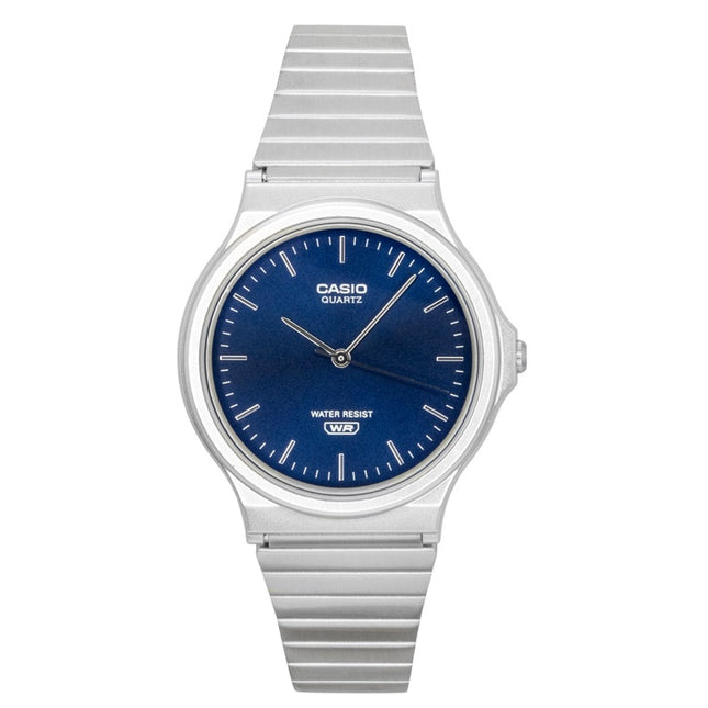 Casio Analog Stainless Steel Blue Dial Quartz MQ-24DA-2A Unisex Watch
